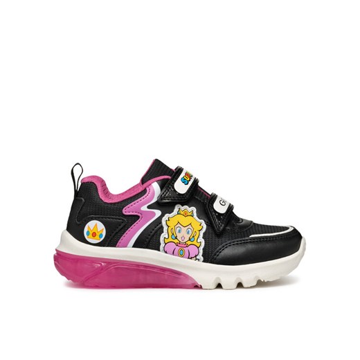 Sneakersy Geox J Ciberdron Girl J46LPA 054FU C0922 D Czarny ze sklepu eobuwie.pl w kategorii Buty sportowe dziecięce - zdjęcie 182101740