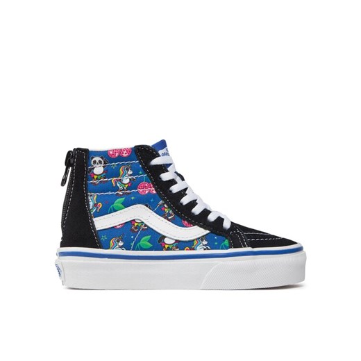 Tenisówki Vans Uy Sk8-Hi Zip VN0005VSBOQ1 Czarny ze sklepu eobuwie.pl w kategorii Trampki dziecięce - zdjęcie 182101831