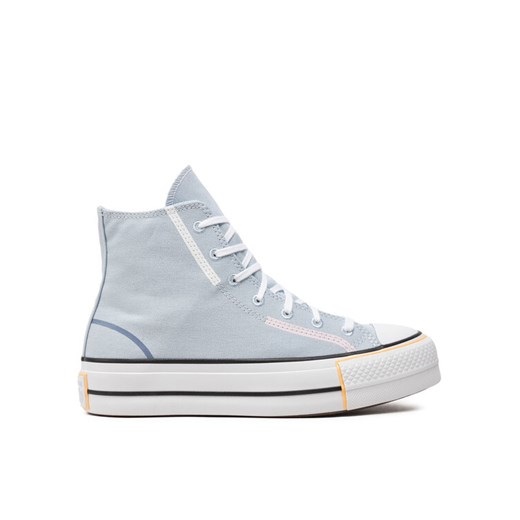 Trampki Converse Chuck Taylor All Star Lift Platform Color Pop Hi A07596C Niebieski ze sklepu eobuwie.pl w kategorii Trampki damskie - zdjęcie 182101901