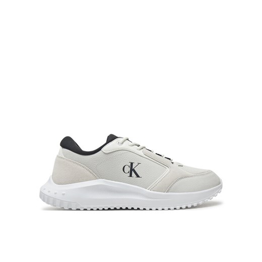 Sneakersy Calvin Klein Jeans Eva Runner Low Mg Wmm YM0YM01145 Biały ze sklepu eobuwie.pl w kategorii Buty sportowe męskie - zdjęcie 182101941