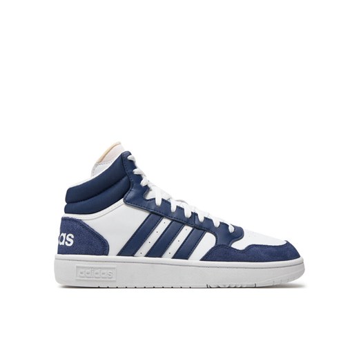 Sneakersy adidas Hoops 3 Mid Lifestyle Basketball Classic Vintage IG1432 Biały ze sklepu eobuwie.pl w kategorii Buty sportowe męskie - zdjęcie 182102140