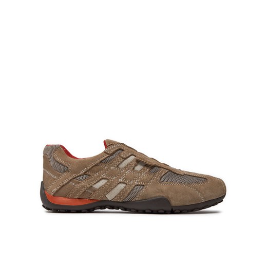Półbuty Geox U Snake L U4207L 02214 C0845 Beżowy ze sklepu eobuwie.pl w kategorii Półbuty męskie - zdjęcie 182102301