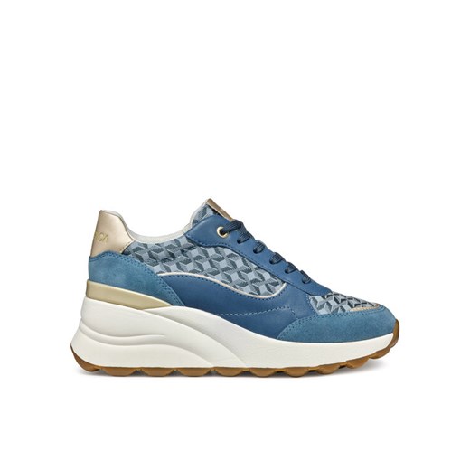 Sneakersy Geox D Spherica Ec13 D45WAA 085DS C4005 Niebieski ze sklepu eobuwie.pl w kategorii Buty sportowe damskie - zdjęcie 182102344