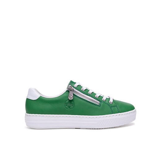 Sneakersy Rieker L59L1-52 Zielony ze sklepu eobuwie.pl w kategorii Buty sportowe damskie - zdjęcie 182102352