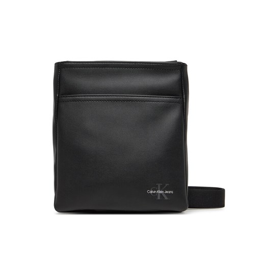 Saszetka Calvin Klein Jeans Mono Logo Flat Pack 18 LV04G3107G Czarny ze sklepu eobuwie.pl w kategorii Torby męskie - zdjęcie 182102374