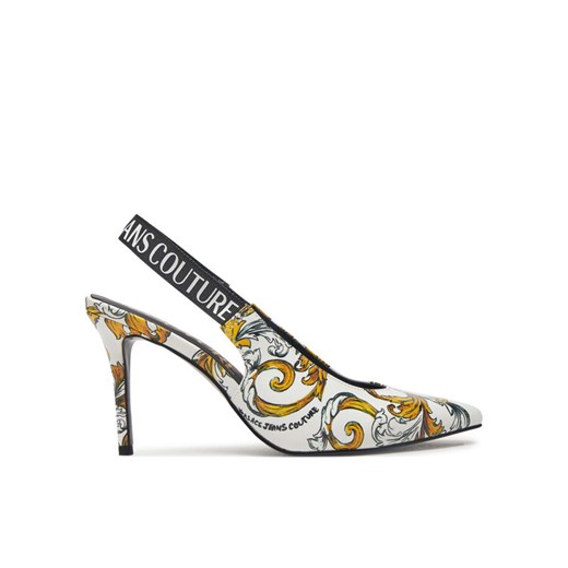 Sandały Versace Jeans Couture 78VA3S52 Biały ze sklepu eobuwie.pl w kategorii Czółenka - zdjęcie 182102541