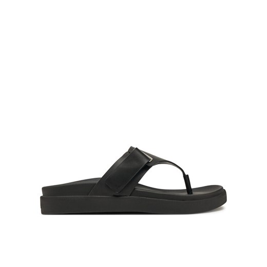 Sandały Calvin Klein Flat Adj Tp Eyelet HW0HW02349 Czarny ze sklepu eobuwie.pl w kategorii Klapki damskie - zdjęcie 182102580