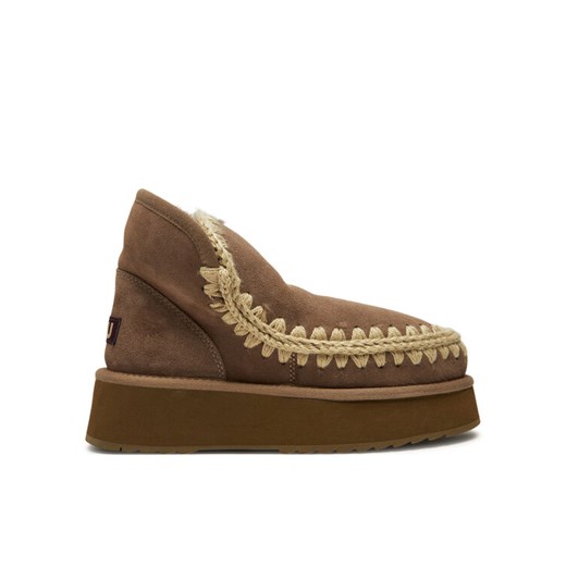 Śniegowce Mou Mini Eskimo Platform Boot FW681000A Brązowy ze sklepu eobuwie.pl w kategorii Śniegowce damskie - zdjęcie 182102681