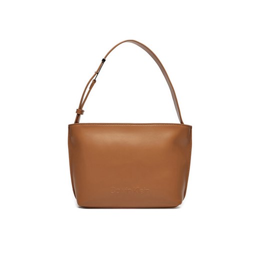 Torebka Calvin Klein K60K612551 Brązowy ze sklepu eobuwie.pl w kategorii Torby Shopper bag - zdjęcie 182102811
