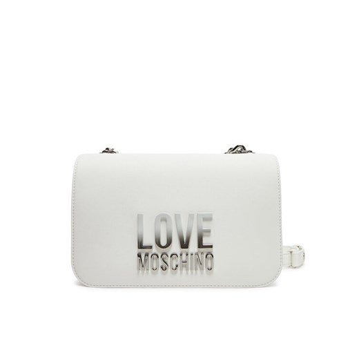 Torebka LOVE MOSCHINO JC4254PP0MKD0100 Biały ze sklepu eobuwie.pl w kategorii Kopertówki - zdjęcie 182102852