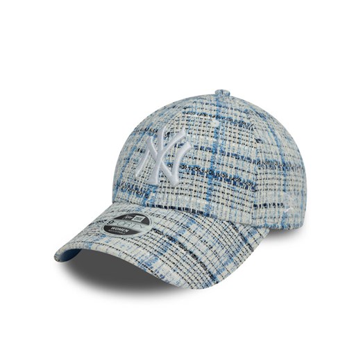 Czapka z daszkiem New Era New York Yankees Tweed 9Forty 60595381 Niebieski ze sklepu eobuwie.pl w kategorii Czapki z daszkiem damskie - zdjęcie 182102864