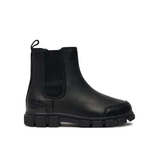 Kozaki Clarks Evyn Chelsea K. 26180291 Czarny ze sklepu eobuwie.pl w kategorii Buty zimowe dziecięce - zdjęcie 182102961