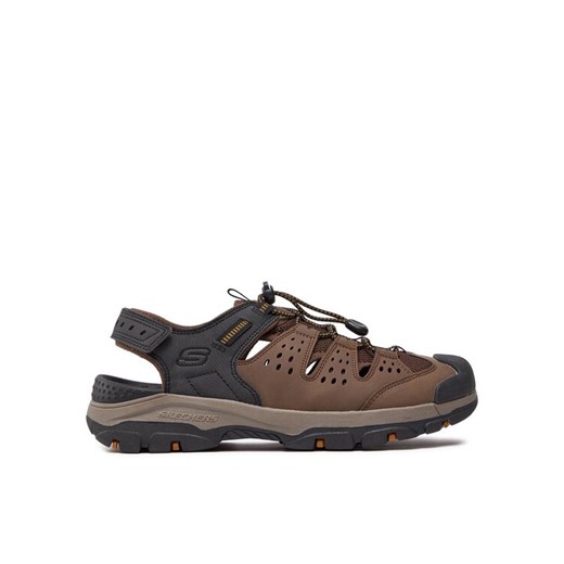 Sandały Skechers Tresmen-Menard 205113/BRBK Brązowy ze sklepu eobuwie.pl w kategorii Sandały męskie - zdjęcie 182103071