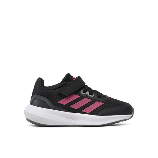Sneakersy adidas Runfalcon 3.0 Sport Running Elastic Lace Top Strap Shoes HP5875 Czarny ze sklepu eobuwie.pl w kategorii Buty sportowe dziecięce - zdjęcie 182103103