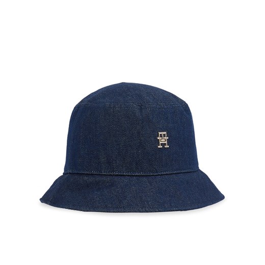 Kapelusz Tommy Hilfiger Elevated Chic Denim Bucket Hat AW0AW17133 Granatowy ze sklepu eobuwie.pl w kategorii Kapelusze damskie - zdjęcie 182103334