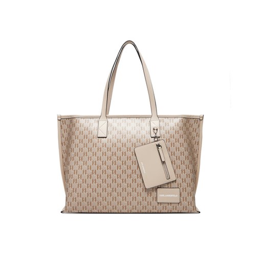 Torebka KARL LAGERFELD A1W30183 Beżowy ze sklepu eobuwie.pl w kategorii Torby Shopper bag - zdjęcie 182103403