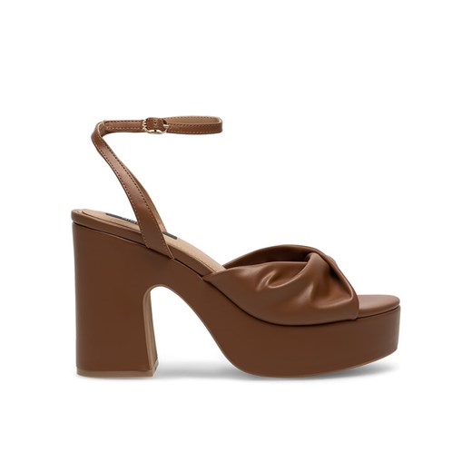 Sandały Nine West WFA2634-2 Brązowy ze sklepu eobuwie.pl w kategorii Sandały damskie - zdjęcie 182103673