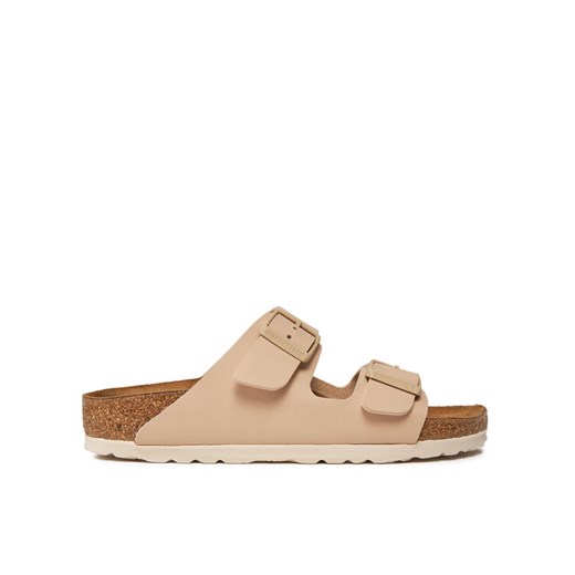 Klapki Birkenstock Arizona Birko-Flor 1027723 Beżowy 40 eobuwie.pl