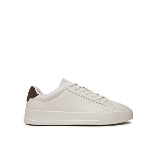 Sneakersy Tommy Hilfiger Court Better Lth FM0FM05322 Écru Tommy Hilfiger 43 eobuwie.pl