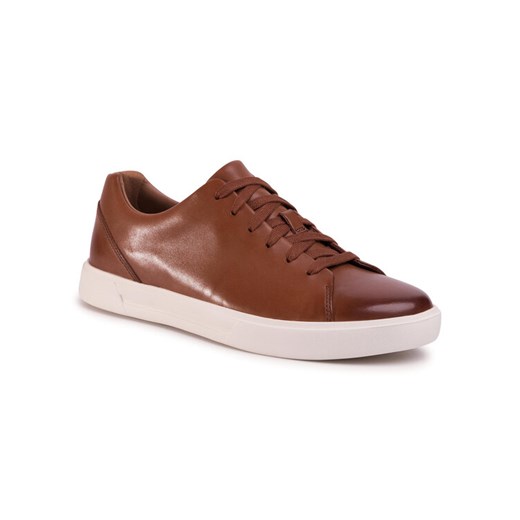 Sneakersy Clarks Un Costa Lace 261486907 Brązowy ze sklepu eobuwie.pl w kategorii Półbuty męskie - zdjęcie 182104012