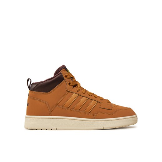 Sneakersy adidas Rapid Court Mid Winterized JR0171 Brązowy ze sklepu eobuwie.pl w kategorii Buty sportowe męskie - zdjęcie 182104051