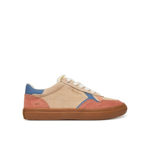 Sneakersy Pepe Jeans Travis City W PLS31592 Beżowy ze sklepu eobuwie.pl w kategorii Trampki damskie - zdjęcie 182104440