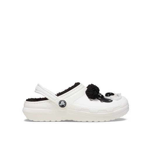 Klapki Crocs Classic Lined Iam Panda Bear Clog T 210395 Biały ze sklepu eobuwie.pl w kategorii Klapki dziecięce - zdjęcie 182104503