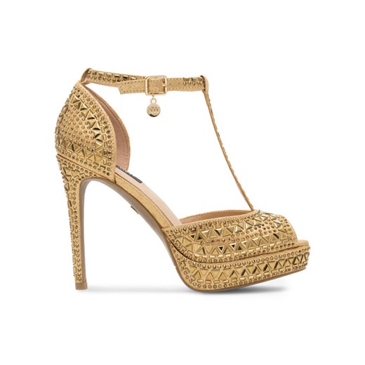 Sandały Nine West NISA SY015-1NW Złoty ze sklepu eobuwie.pl w kategorii Sandały damskie - zdjęcie 182104574