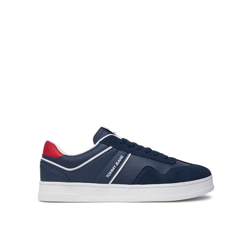 Sneakersy Tommy Jeans The Greenwich Retro EM0EM01462 Granatowy ze sklepu eobuwie.pl w kategorii Buty sportowe męskie - zdjęcie 182104784