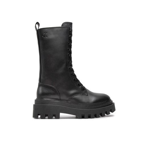 Trapery Calvin Klein YW0YW01544 Czarny ze sklepu eobuwie.pl w kategorii Workery damskie - zdjęcie 182105164