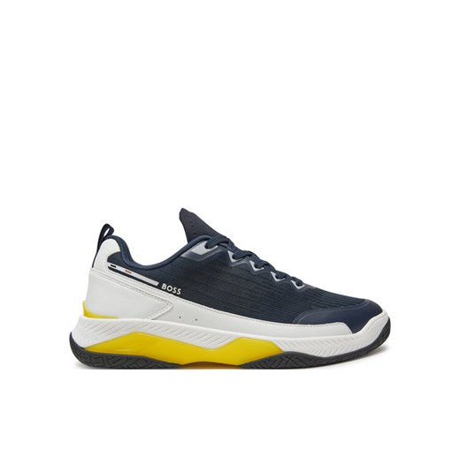 Sneakersy Boss Courtstride Tenn me 50523209 Niebieski ze sklepu eobuwie.pl w kategorii Buty sportowe męskie - zdjęcie 182105291