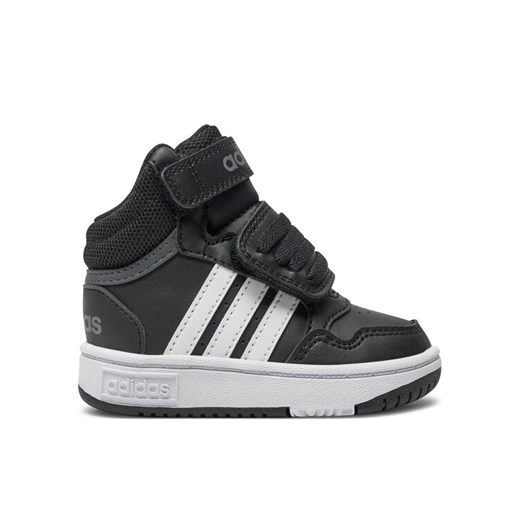 Sneakersy adidas Hoops Mid GW0408 Czarny ze sklepu eobuwie.pl w kategorii Buty sportowe dziecięce - zdjęcie 182105370
