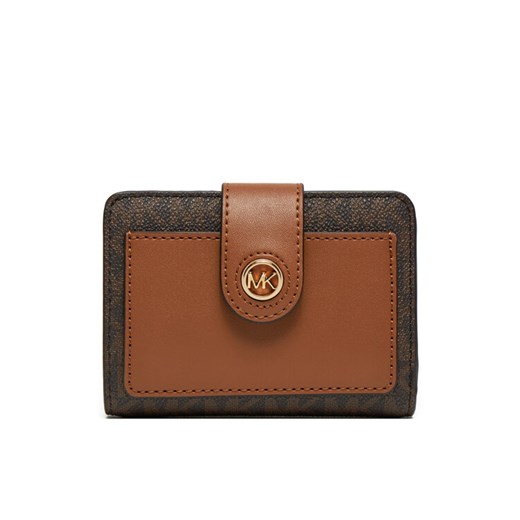 Mały Portfel Damski MICHAEL Michael Kors 32R4G0KF5B Brązowy ze sklepu eobuwie.pl w kategorii Portfele damskie - zdjęcie 182105530