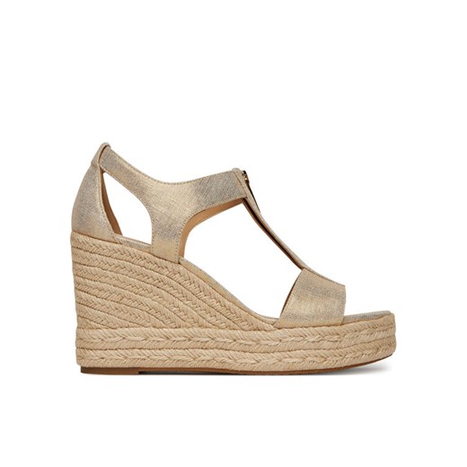 Espadryle MICHAEL Michael Kors Berkley 40S4BRMS9D Złoty ze sklepu eobuwie.pl w kategorii Espadryle damskie - zdjęcie 182105563