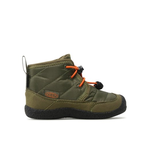 Trekkingi Keen Howser II Chukka Wp 1025518 Khaki ze sklepu eobuwie.pl w kategorii Buty zimowe dziecięce - zdjęcie 182105681