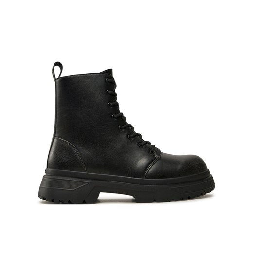 Trapery Guess Palermo Boot FMFPAL ELE11 Czarny ze sklepu eobuwie.pl w kategorii Buty zimowe męskie - zdjęcie 182105702