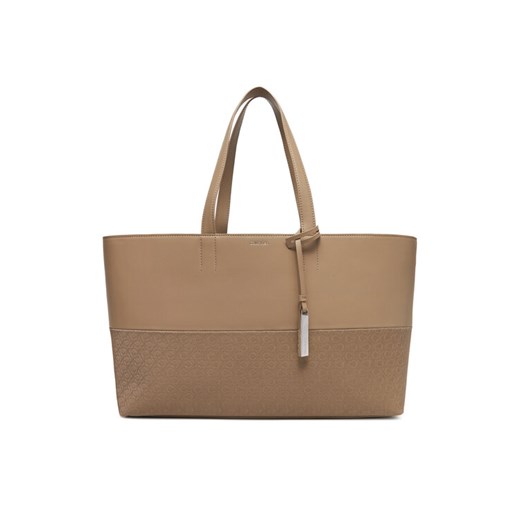 Torebka Calvin Klein Ck Mixmedia Shopper_Mono K60K613166 Beżowy ze sklepu eobuwie.pl w kategorii Torby Shopper bag - zdjęcie 182105724