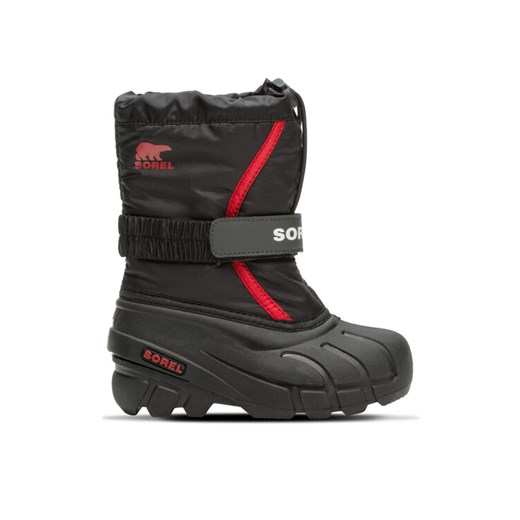 Śniegowce Sorel Flurry™ Boot 2114082015 Czarny ze sklepu eobuwie.pl w kategorii Buty zimowe dziecięce - zdjęcie 182105861