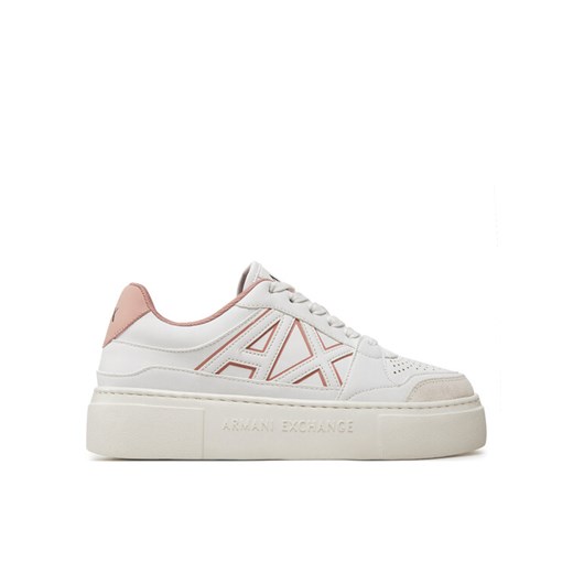 Sneakersy Armani Exchange XDX147 XV830 U274 Biały ze sklepu eobuwie.pl w kategorii Buty sportowe damskie - zdjęcie 182105902