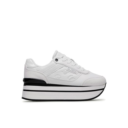 Sneakersy Guess Hansin FL5HNS PEL12 Biały ze sklepu eobuwie.pl w kategorii Buty sportowe damskie - zdjęcie 182105942