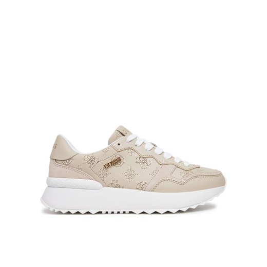 Sneakersy Guess FLPVI3 ELE12 Beżowy ze sklepu eobuwie.pl w kategorii Buty sportowe damskie - zdjęcie 182106211