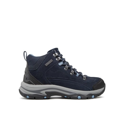 Trapery Skechers Alpine Trail 167004/NVGY Granatowy ze sklepu eobuwie.pl w kategorii Buty trekkingowe damskie - zdjęcie 182106262
