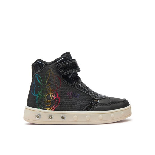 Sneakersy Geox Skylin Girl J468WE 011KN C9999 M Czarny ze sklepu eobuwie.pl w kategorii Buty sportowe dziecięce - zdjęcie 182106400