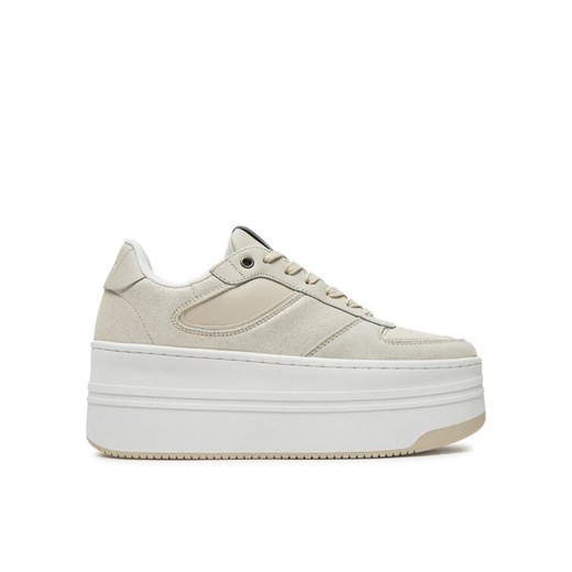Sneakersy Guess Lulli FLJLLI LEM12 Beżowy ze sklepu eobuwie.pl w kategorii Buty sportowe damskie - zdjęcie 182106421