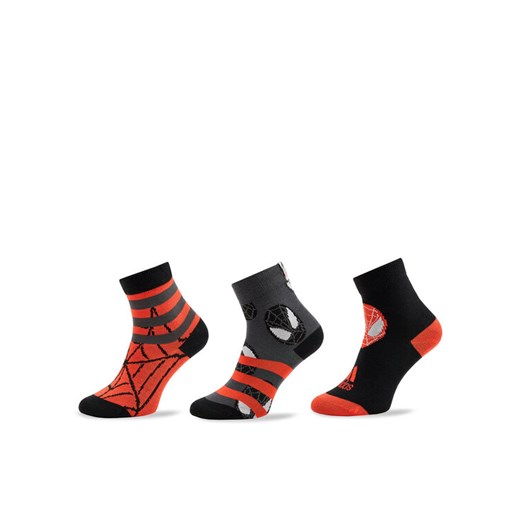 Zestaw 3 par wysokich skarpet dziecięcych adidas HZ2915 Szary ze sklepu eobuwie.pl w kategorii Skarpetki dziecięce - zdjęcie 182106511