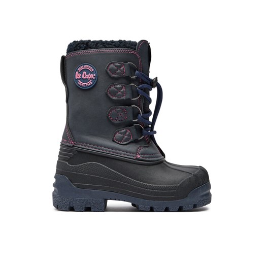 Śniegowce Lee Cooper LCJ-24-44-2843K Granatowy ze sklepu eobuwie.pl w kategorii Buty zimowe dziecięce - zdjęcie 182106554