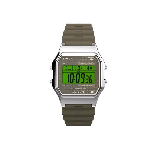 Zegarek Timex T80 TW2V41100 Khaki ze sklepu eobuwie.pl w kategorii Zegarki - zdjęcie 182106562