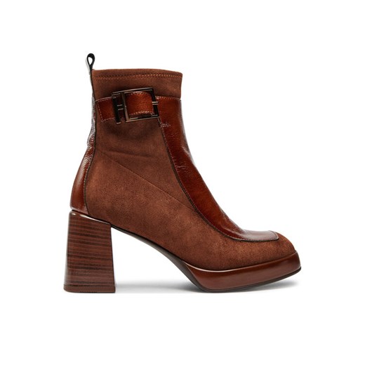 Botki Hispanitas Velour Str-I24 HI243664 Brązowy ze sklepu eobuwie.pl w kategorii Botki - zdjęcie 182106591