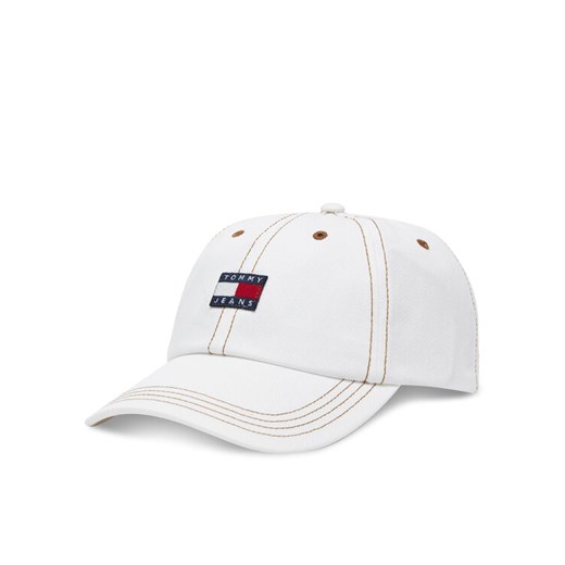 Czapka z daszkiem Tommy Hilfiger Heritage AW0AW17572 Écru ze sklepu eobuwie.pl w kategorii Czapki z daszkiem damskie - zdjęcie 182106731