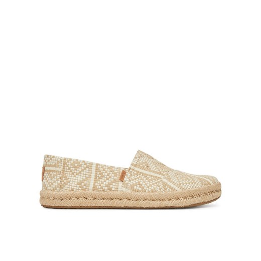 Półbuty Toms Alpargata Rope 2.0 10021817 Écru ze sklepu eobuwie.pl w kategorii Espadryle damskie - zdjęcie 182106774
